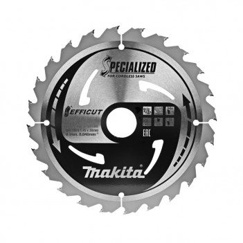 EFFICUT Sägeblatt 190/30 für Akku-Handkreissäge B-64185 Makita