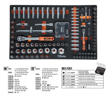 Servante mobile d'atelier 7 tiroirs 240 outils 2400S O7/E-S Beta