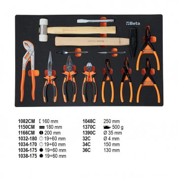 Servante mobile d'atelier 7 tiroirs 240 outils 2400S O7/E-S Beta