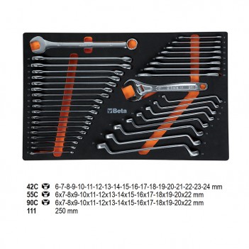 Servante mobile d'atelier 7 tiroirs 240 outils 2400S O7/E-S Beta
