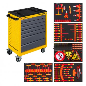 Servante d'atelier B117 VDE électricien , avec 116 pcs VDE Kraftwerk