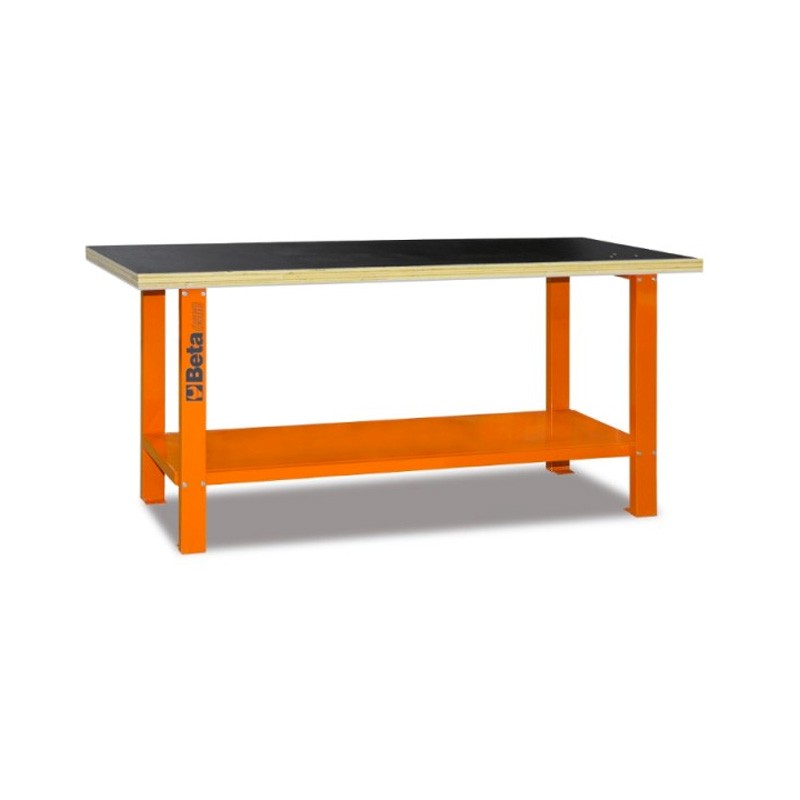 Werkbank mit Arbeitsfläche aus Holz 2000x930x720 mm Beta Werkbank mit Arbeitsfläche aus Holz 2000x930x720 mm Beta