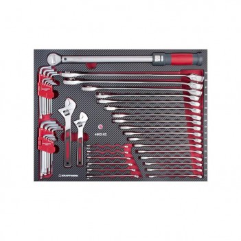 Werkzeugsatz 6 Schubladen, EVA, 1/4"+ 3/8"+ 1/2", 280 Stk. Kraftwerk