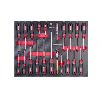 Werkzeugsatz 6 Schubladen, EVA, 1/4"+ 3/8"+ 1/2", 280 Stk. Kraftwerk