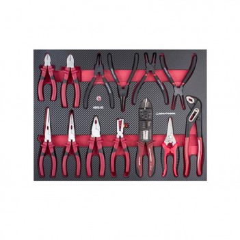 Werkzeugsatz 6 Schubladen, EVA, 1/4"+ 3/8"+ 1/2", 280 Stk. Kraftwerk