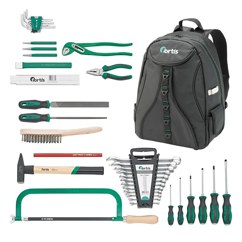 Sac à dos outils pour métal 41 pcs Fortis