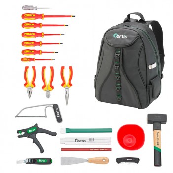 Sac à dos outils pour électricien 21 pcs Fortis