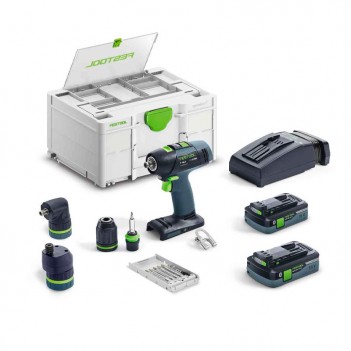 Perceuse-visseuse sans fil T 18+3 HPC 4,0 I-Set Festool