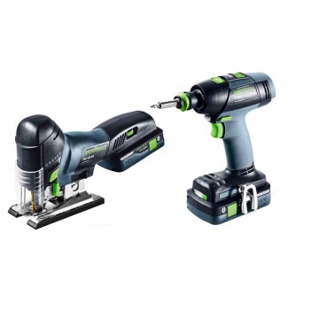 Set de montage perceuse et scie sauteuse T 18+3/PSC 420 HPC I-Set Festool