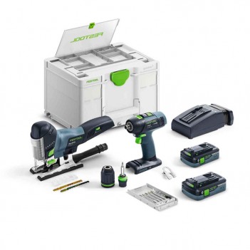 Set de montage perceuse et scie sauteuse T 18+3/PSC 420 HPC I-Set Festool