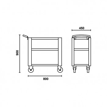 Metall-Werkstattwagen (3 Farben) C51 Beta