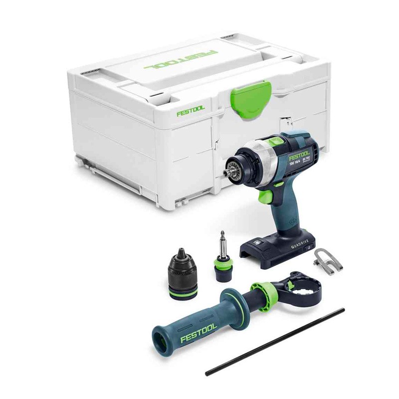 Perceuse-visseuse sans fil QUADRIVE TDC 18/4 I-Basic Festool