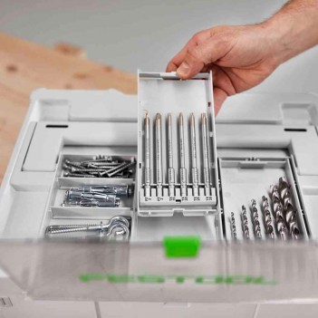 Coffret d'embouts BKS SYS3 100mm CE 6-pces Festool