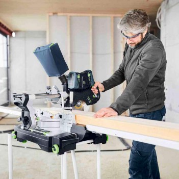 Scie à onglets radiale 2x18V sans fil KAPEX KSC 60 EB 5,0 I-Plus Festool