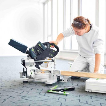 Scie à onglets radiale 2x18V sans fil KAPEX KSC 60 EB 5,0 I-Plus Festool