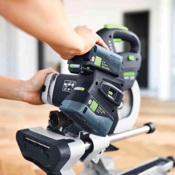 Scie à onglets radiale 2x18V sans fil KAPEX KSC 60 EB 5,0 I-UG-Set Festool