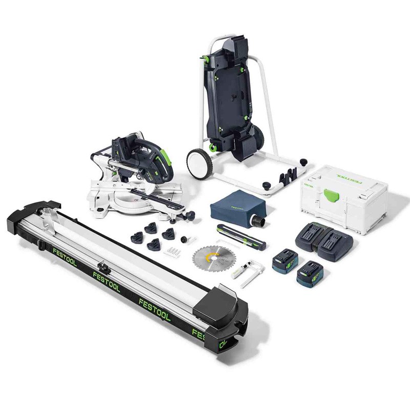 Scie à onglets radiale 2x18V sans fil KAPEX KSC 60 EB 5,0 I-UG-Set Festool