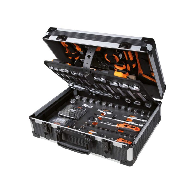 Werkzeugkoffer 163tlg. 1/4", 1/2" für allgemeine Instandhaltungsarbeiten BW 2056E Beta