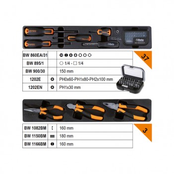 Caisse à outils métal 91pcs pour la maintenance générale BW 2120L-E/T91 Beta