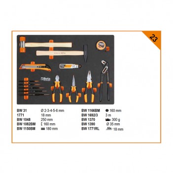 Servante mobile d'atelier 6 tiroirs 196 outils BW C04BOX-A VU Beta