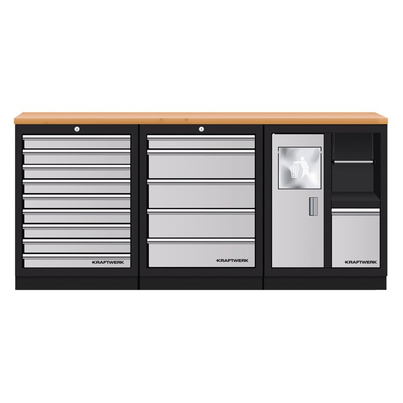 Mobilier d'atelier 3 éléments établi Mobilio 3964K-95M Kraftwerk