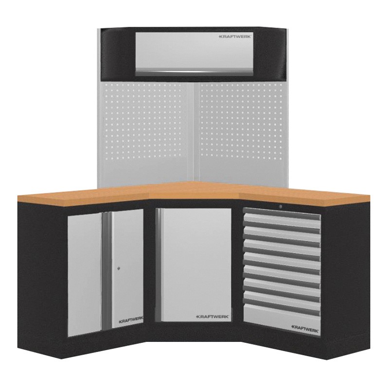 3-teiliges Eck-Werkstattmöbel Mobilio 3964R Kraftwerk