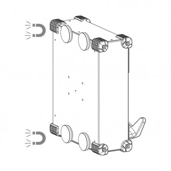 Kit de fixation MAGNETFIX 50 pour chargeur Gys