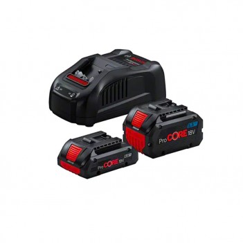 Set 2 batteries ProCORE18V 4,0Ah et 5,5Ah + Chargeur GAL 1880 CV Bosch