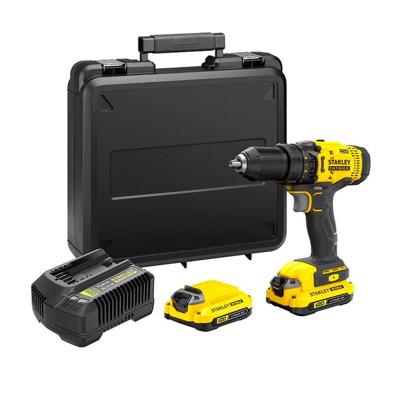 Perceuse visseuse V20 18V + 2 accus 1,5Ah SFMCD700C2K Stanley