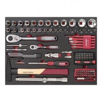 Werkzeugkoffer Pro Line, 1/4"+ 1/2", 263-tlg. Kraftwerk