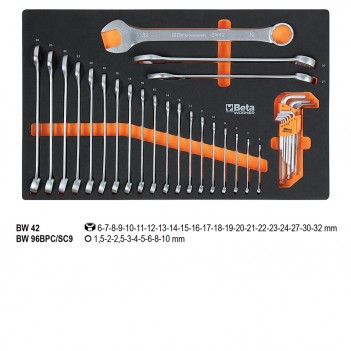 Servante mobile d'atelier 7 tiroirs 309 outils BW 2400S 7/E-M Beta