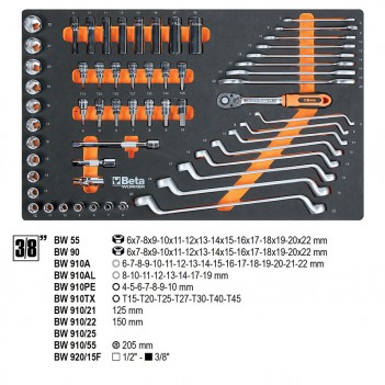 Servante mobile d'atelier 7 tiroirs 309 outils BW 2400S 7/E-M Beta