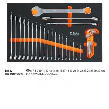 Servante mobile d'atelier 9 tiroirs 487 outils BW 2400S XL9/E-XL Beta