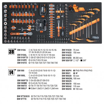 Servante mobile extra-large d'atelier 9 tiroirs 716 outils BW 2400S XL9/E-XXL Beta