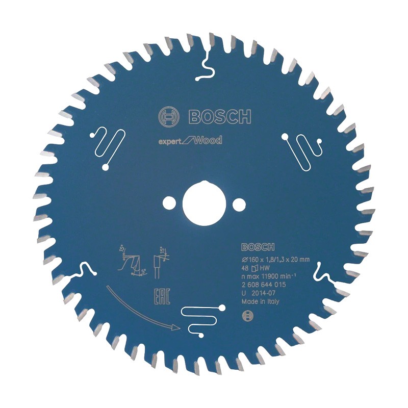 Kreissägeblatt Expert for Wood Bosch 48 160x20x1,8
