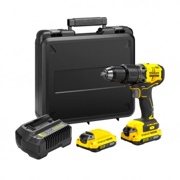 Perceuse visseuse à percussion V20 18V + 2 accus 2Ah SFMCD715D2K Stanley