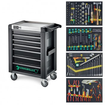 Servante d'atelier Swiss Edition 7 tiroirs 175 outils 95 PRO Stahlwille