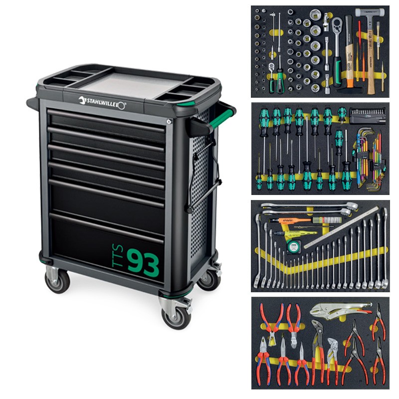 Servante d'atelier Swiss Edition 6 tiroirs 175 outils TTS 93 Stahlwille