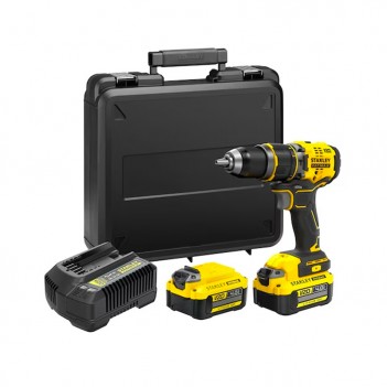Perceuse visseuse à percussion V20 18V + 2 accus 4Ah SFMCD721M2K Stanley