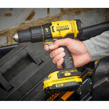 Perceuse visseuse à percussion V20 18V + 2 accus 1,5Ah SFMCD711C2K Stanley