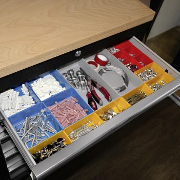 Jeu de casiers d‘insertion 26 pcs. pour tiroirs Mobilio Kraftwerk