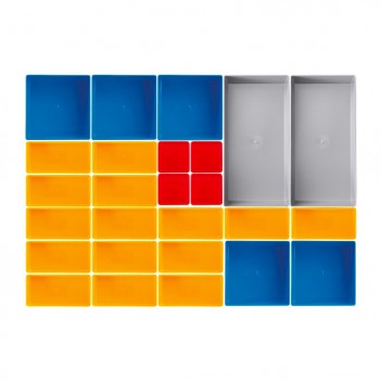 Jeu de casiers d‘insertion 26 pcs. pour tiroirs Mobilio Kraftwerk