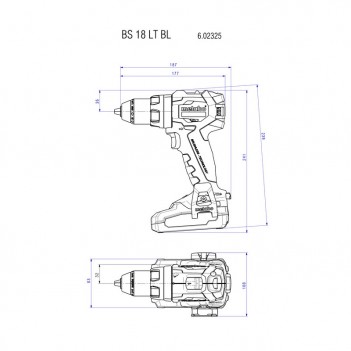 Akku-Bohrschrauber BS 18 LT BL Metabo
