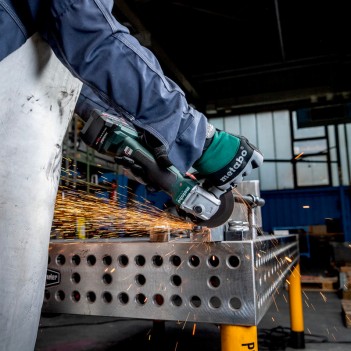 Meuleuse d'angle 18V W 18 L BL 9-125 + 2 Accus 4,0Ah Metabo