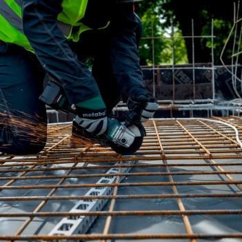 Meuleuse d'angle 18V W 18 L BL 9-125 + 2 Accus 4,0Ah Metabo