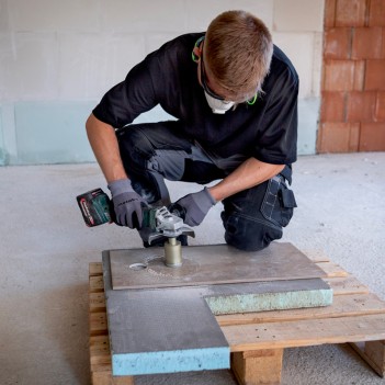 Meuleuse d'angle 18V W 18 L BL 9-125 + 2 Accus 4,0Ah Metabo