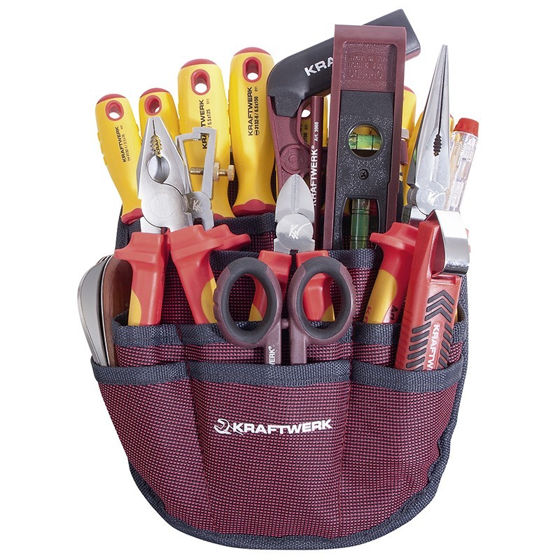 Trousse de 20 outils pour électricien Kraftwerk Trousse de 20 outils pour électricien Kraftwerk