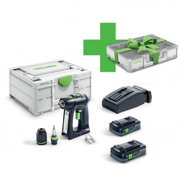Perceuse-visseuse sans fil C 18 HPC 4,0 I-Plus + Organizer Festool