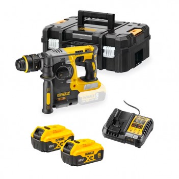 18V SDS-plus Akku-Kombihammer + 2 Akkus 5Ah DCH273P2T DeWalt
