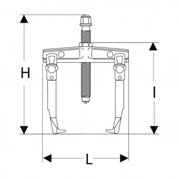 Extracteur auto-serrant pour prise extérieure griffes fines U.14 Facom